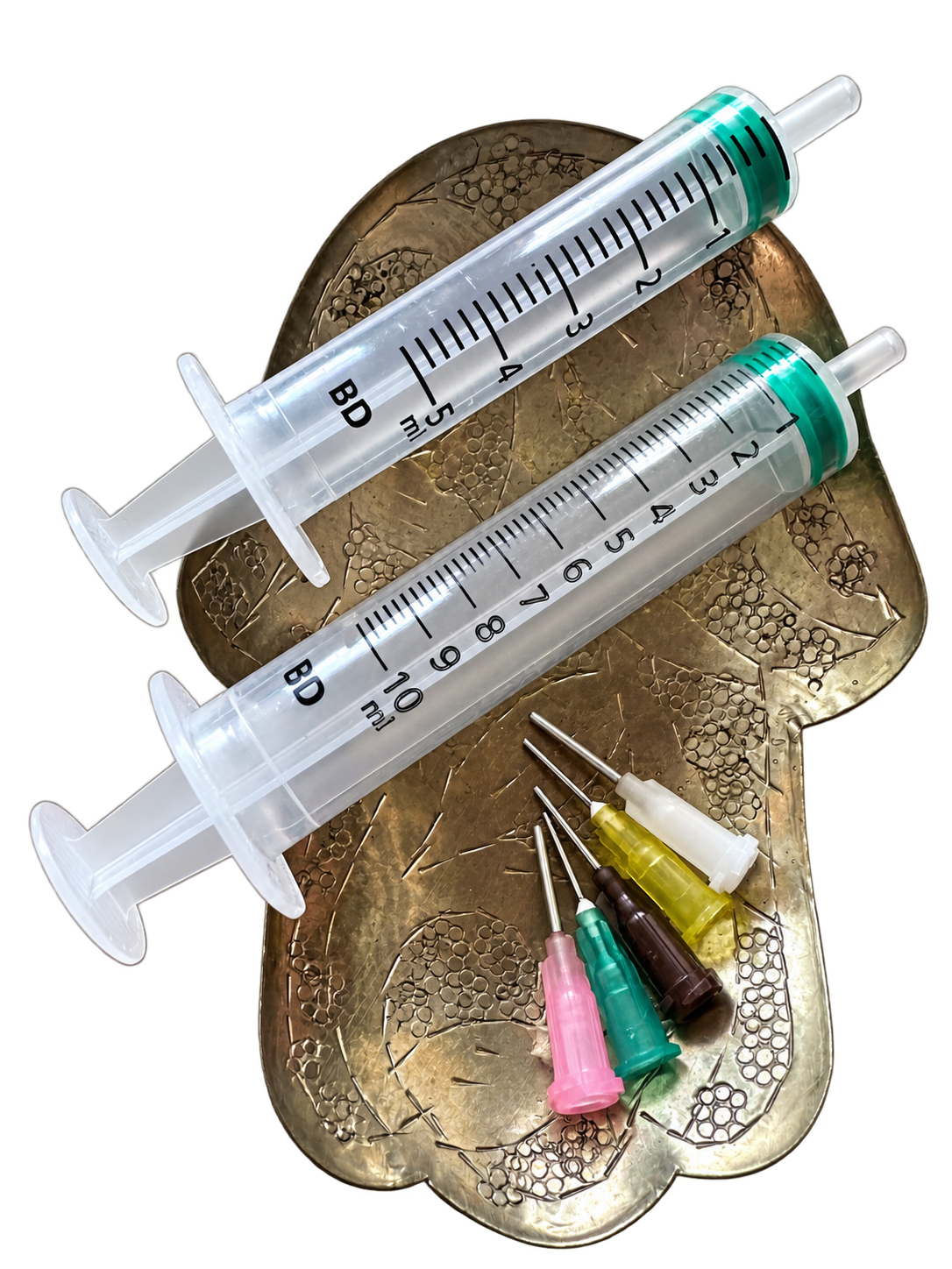 Henna spuit 5 of 10 ml met 5 opzetnaaldjes